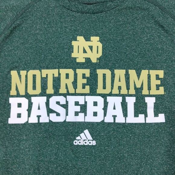 Adidas Notre Dame Baseball T-shirt, Extra Large - Picture 1 of 8